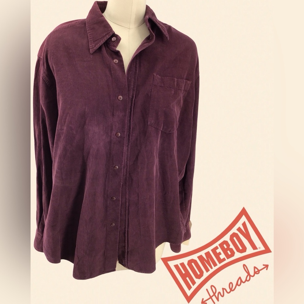 Versace Purple Button-Up Shirt